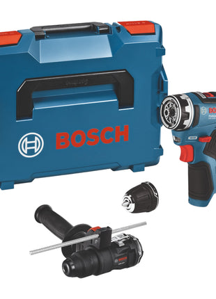 Bosch GSR 12V-35 FC taladro atornillador inalámbrico 12 V 35 Nm sin escobillas (06019H3009) + 2 baterías 3,0 Ah + cargador + 2 accesorios + L-Boxx