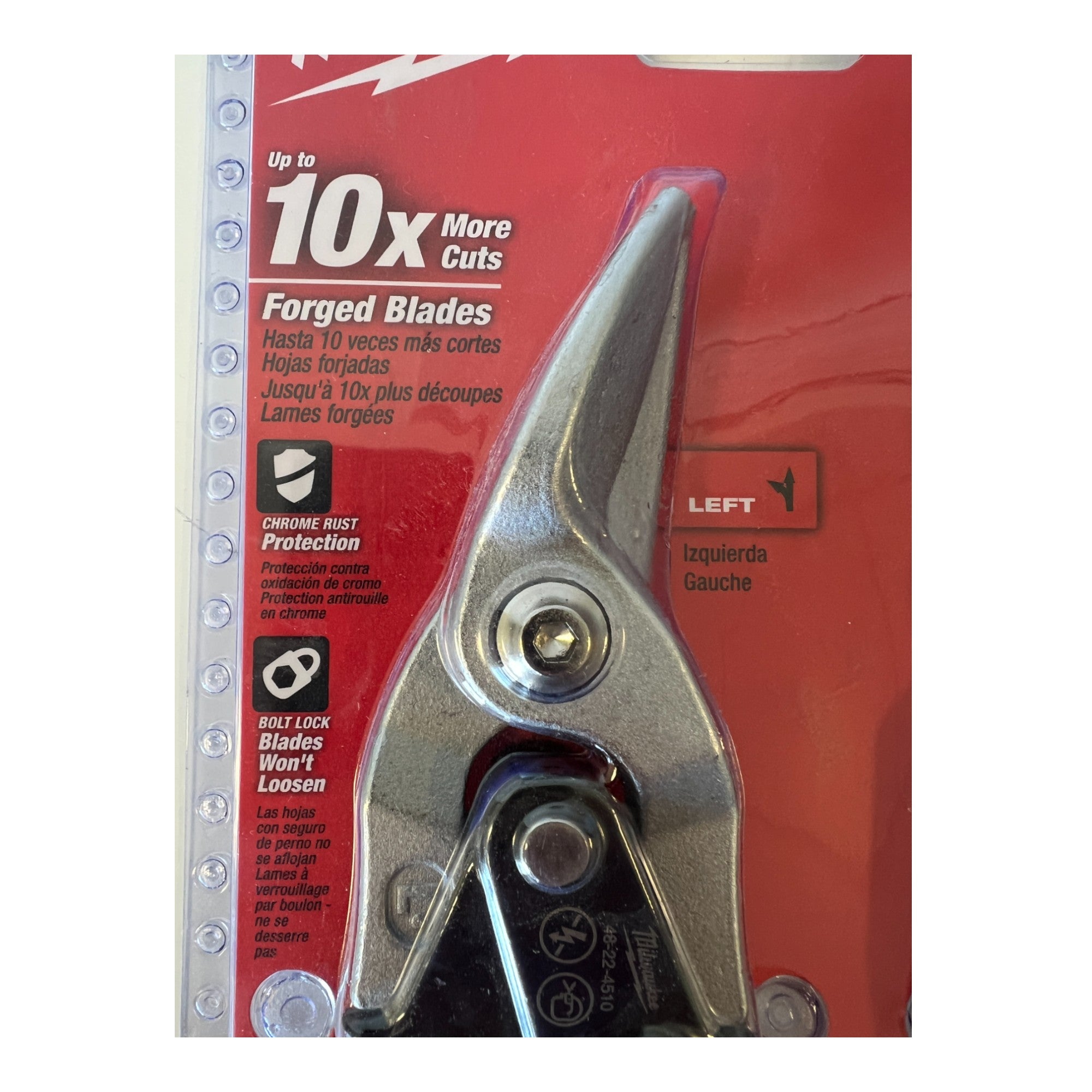 Milwaukee Blechscheren Set 3 tlg 260 mm Schnittrichtung links rechts gerade 48224533  3 - toolbrothers