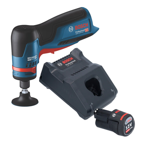 Bosch GWG 12V-50 S Smerigliatrice professionale a batteria 12 V 6 mm brushless + 1x batteria ricaricabile 3,0 Ah + caricabatterie