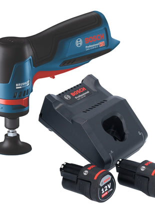 Bosch GWG 12V-50 S Professional amoladora recta a batería 12 V 6 mm sin escobillas + 2x baterías 3,0 Ah + cargador