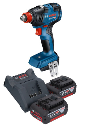 Bosch GDX 18V-200 Professional Visseuse à chocs sans fil 18 V 200 Nm Brushless + 2x batterie 4,0 Ah + chargeur