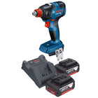Bosch GDX 18V-200 Llave de impacto profesional sin cable 18 V 200 Nm sin escobillas + 2x batería recargable 5,0 Ah + cargador