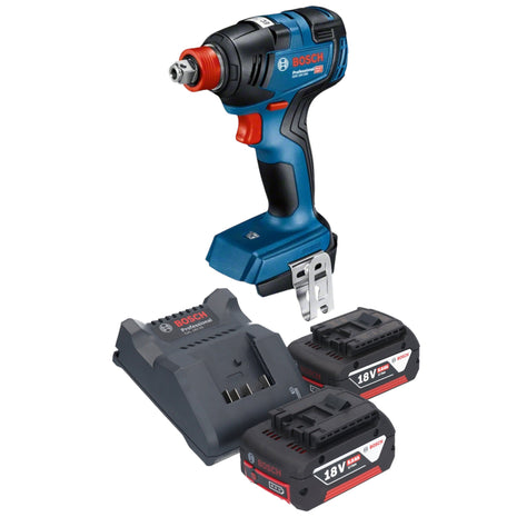 Bosch GDX 18V-200 Profesjonalny akumulatorowy klucz udarowy 18 V 200 Nm bezszczotkowy + 2x akumulator 5,0 Ah + ładowarka