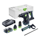 Festool KHC 18 EB-Basic cordless combihammer 18 V 2.6 J SDS-Plus Brushless + 1x rechargeable battery 4.0 Ah + charger + systainer