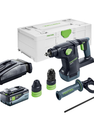 Festool KHC 18 EB-Basic martillo combinado a batería 18 V 2,6 J SDS-Plus sin escobillas + 1x batería 8,0 Ah + cargador + systainer