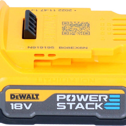 DeWalt DCF 891 NT cordless impact wrench 18 V 1084 Nm 1/2" brushless + 1x Powerstack battery 1.7 Ah + TSTAK - without charger