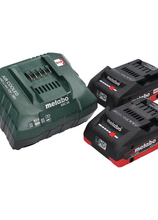 Metabo BS 18 LT Akku Bohrschrauber 18 V 60 Nm ( 602102800 ) + 2x LiHD Akku 4,0 Ah + Ladegerät + metaBOX