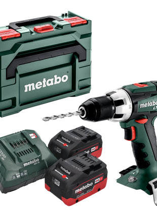 Taladro atornillador a batería Metabo BS 18 LT 18 V 60 Nm + 2 baterías LiHD 5,5 Ah + cargador + metaBOX