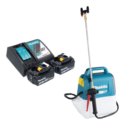 Makita DUS 054 RM2 cordless pressure sprayer 18 V 5.0 l 3.0 bar + 2x rechargeable battery 4.0 Ah + charger