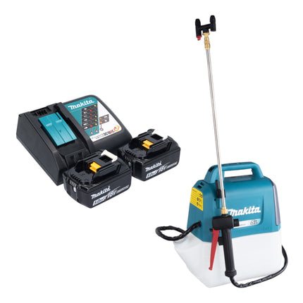 Makita DUS 054 RT2 cordless pressure sprayer 18 V 5.0 l 3.0 bar + 2x rechargeable battery 5.0 Ah + charger