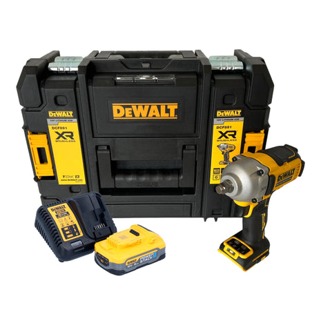 Avvitatore a impulsi a batteria DeWalt DCF 891 H1T 18 V 1084 Nm 1/2" brushless + 1x batteria Powerstack 5,0 Ah + TSTAK + caricabatterie