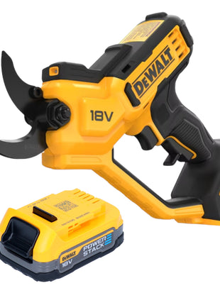 Tijeras de podar a batería DeWalt DCMPP 568 N 18 V 38 mm + 1x batería Powerstack 1,7 Ah - sin cargador