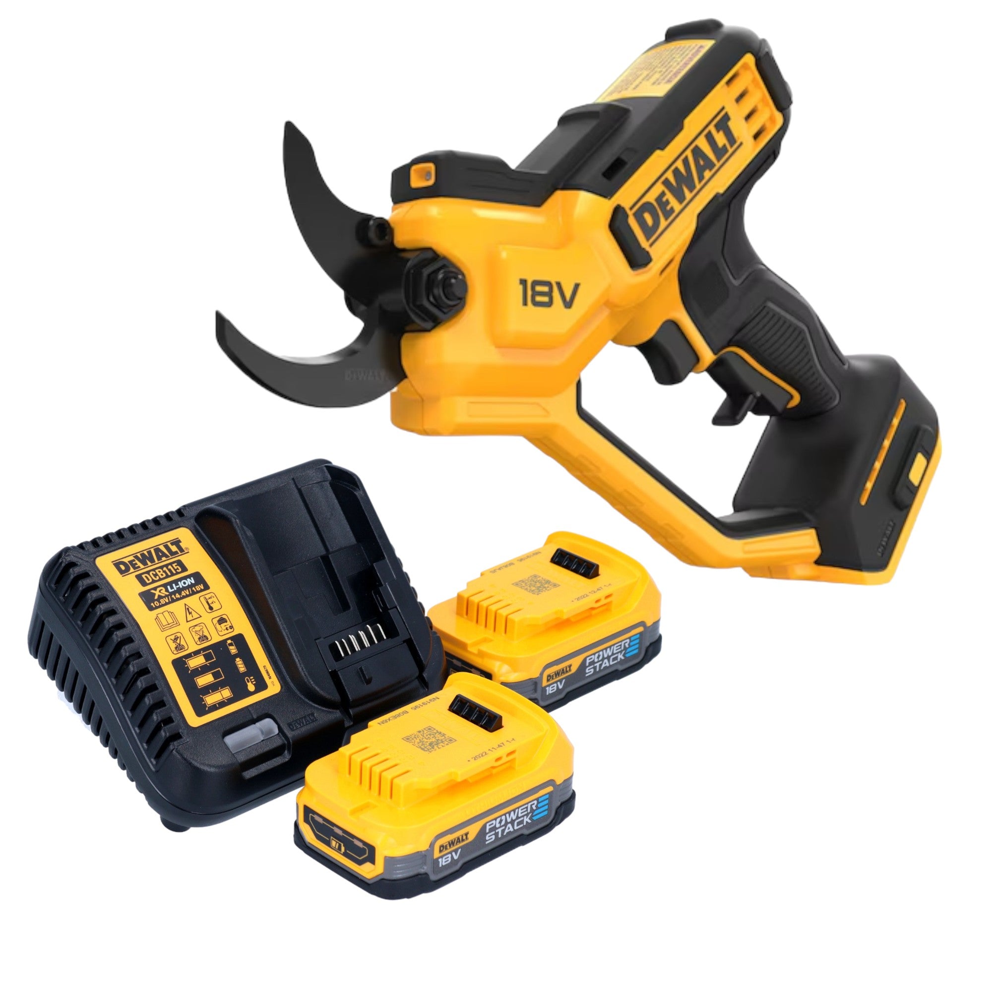 DeWalt DCMPP 568 E2 Akku Astschere 18 V 38 mm 2x Powerstack Akku 1 7 Ah Ladegeraet 0 - toolbrothers