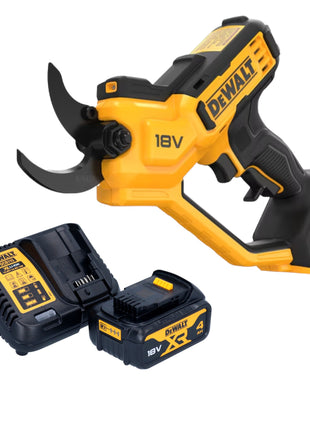 Tijeras de podar a batería DeWalt DCMPP 568 M1 18 V 38 mm + 1x batería 4,0 Ah + cargador