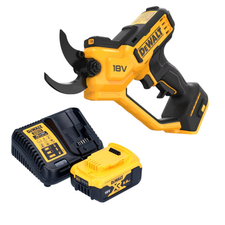 Tijeras de podar a batería DeWalt DCMPP 568 P1 18 V 38 mm + 1x batería 5,0 Ah + cargador