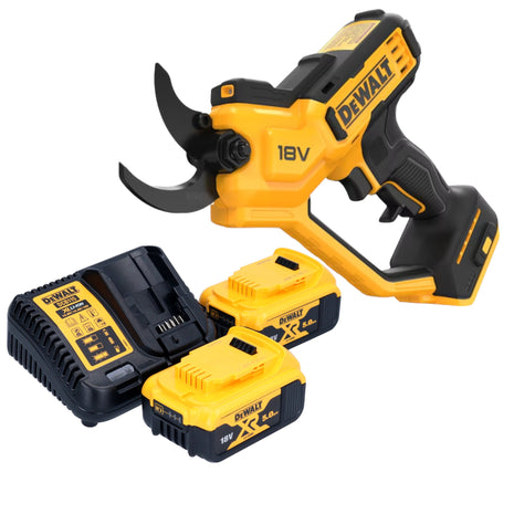 Tijeras de podar a batería DeWalt DCMPP 568 P2 18 V 38 mm + 2x baterías 5,0 Ah + cargador