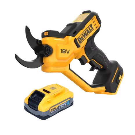 Tijeras de podar a batería DeWalt DCMPP 568 N 18 V 38 mm + 1x batería Powerstack 5,0 Ah - sin cargador