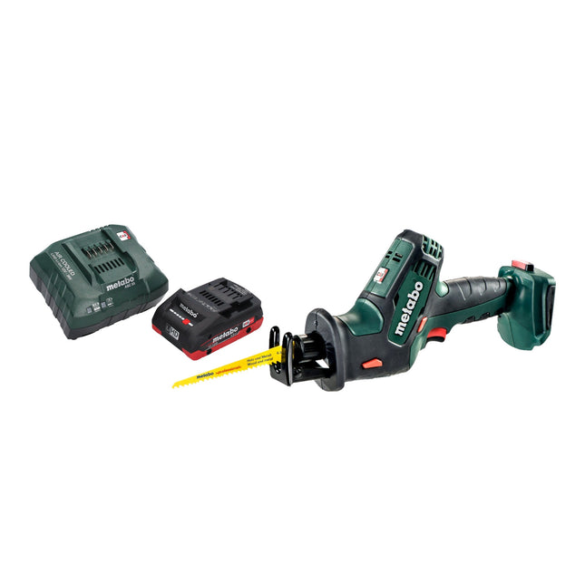 Metabo SSE 18 LTX Sierra de sable compacta sin cable 18 V 13 mm + 1x batería LiHD 4,0 Ah + cargador
