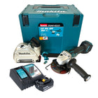 Makita DGA 514 RM1JU1 Meuleuse d'angle sur batterie 18 V 125 mm sans balais + 1x batterie 4,0 Ah + chargeur + Makpac