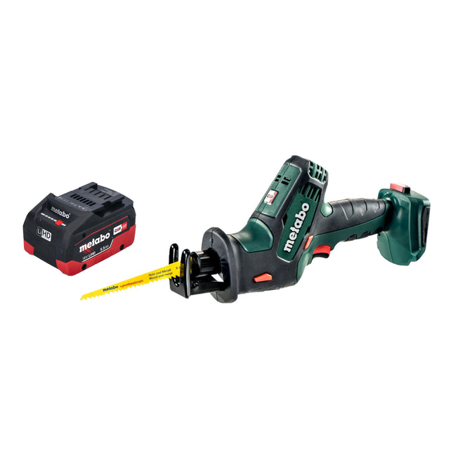 Metabo SSE 18 LTX Compact Cordless Reciprocating Saw Reciprocating Saw 18 V 13 mm + 1x LiHD battery pack 5.5 Ah - without charger