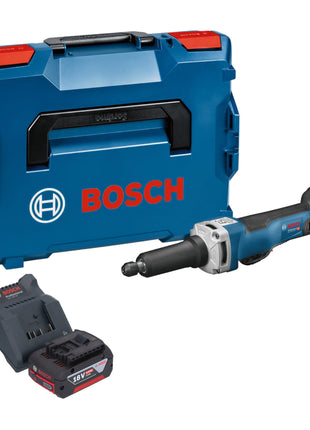 Bosch GGS 18V-23 PLC Professional Meuleuse droite sans fil 18 V Brushless + 1x batterie 4,0 Ah + chargeur + L-Boxx