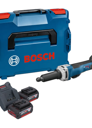 Bosch GGS 18V-23 PLC Professional Meuleuse droite sans fil 18 V Brushless + 2x batterie 4,0 Ah + chargeur + L-Boxx