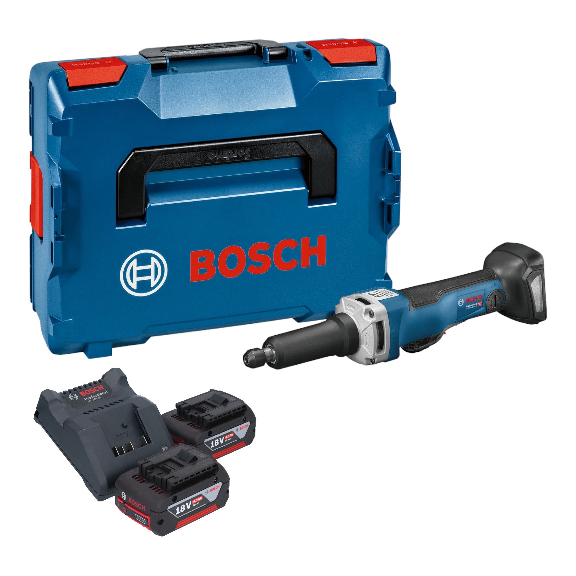 Bosch GGS 18V 23 PLC Professional Akku Geradschleifer 18 V Brushless 2x Akku 4 0 Ah Ladegeraet L Boxx 0 - toolbrothers