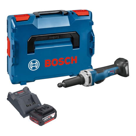 Bosch GGS 18V-23 PLC Professional amoladora recta a batería 18 V sin escobillas + 1x batería 5,0 Ah + cargador + L-Boxx