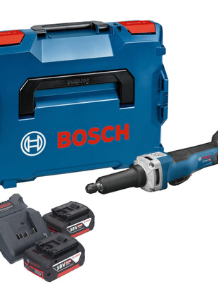 Bosch GGS 18V-23 PLC Professional Akku Geradschleifer 18 V Brushless + 2x Akku 5,0 Ah + Ladegerät + L-Boxx