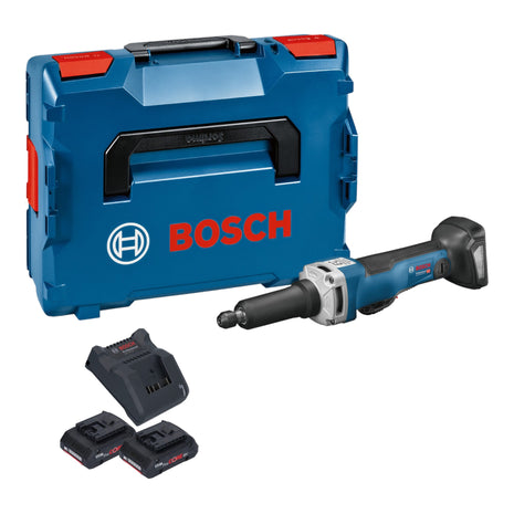 Bosch GGS 18V-23 PLC Professional Meuleuse droite sans fil 18 V Brushless + 2x batterie ProCore 4,0 Ah + chargeur + L-Boxx