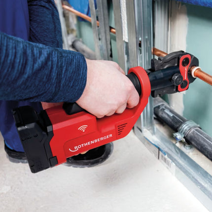 Rothenberger Romax Compact III Battery Pressing Machine Basic Set 1 18 V 19 kN ( 1000004267 ) + 1x battery 2.0 Ah + charger