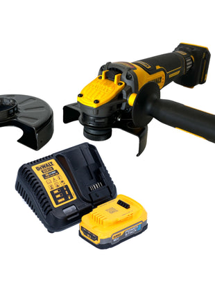 Akumulatorowa szlifierka kątowa DeWalt DCG 416 VS E1 18 V 125 mm bezszczotkowa + 1x akumulator PowerStack 1,7 Ah + ładowarka