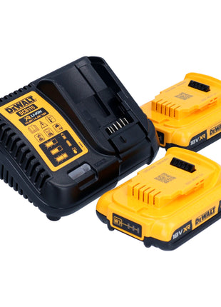 Meuleuse d'angle sur batterie DeWalt DCG 416 VS D2 18 V 125 mm sans balais + 2x batteries 2,0 Ah + chargeur