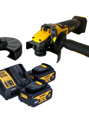 Akumulatorowa szlifierka kątowa DeWalt DCG 416 VS M2 18 V 125 mm bezszczotkowa + 2x akumulator 4,0 Ah + ładowarka