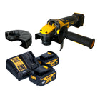 Akumulatorowa szlifierka kątowa DeWalt DCG 416 VS M2 18 V 125 mm bezszczotkowa + 2x akumulator 4,0 Ah + ładowarka