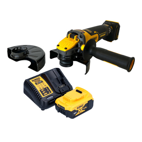 Akumulatorowa szlifierka kątowa DeWalt DCG 416 VS P1 18 V 125 mm bezszczotkowa + 1x akumulator 5,0 Ah + ładowarka