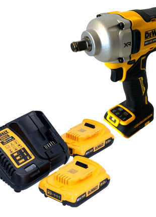 DeWalt DCF 891 D2 Akku Schlagschrauber 18 V 1084 Nm 1/2" Brushless + 2x Akku 2,0 Ah + Ladegerät