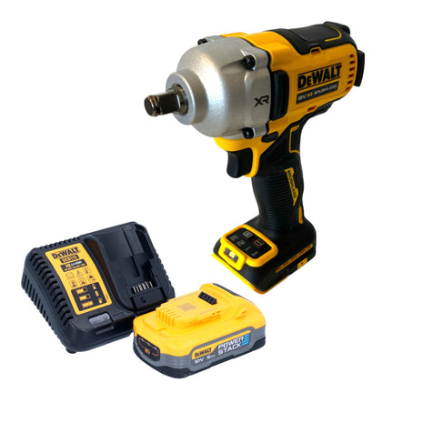 Llave de impacto a batería DeWalt DCF 891 H1 18 V 1084 Nm 1/2" sin escobillas + 1x batería Powerstack 5,0 Ah + cargador