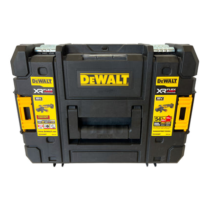 Amoladora angular a batería DeWalt DCG 409 E2T 18 V 125 mm sin escobillas + 2x batería Powerstack 1,7 Ah + cargador + TSTAK