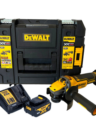 DeWalt DCG 409 M1T Meuleuse d'angle sans fil 18 V 125 mm Brushless + 1x batterie 4,0 Ah + chargeur + TSTAK