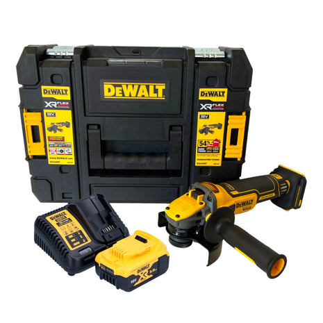 DeWalt DCG 409 P1T Meuleuse d'angle sans fil 18 V 125 mm Brushless + 1x batterie 5,0 Ah + chargeur + TSTAK