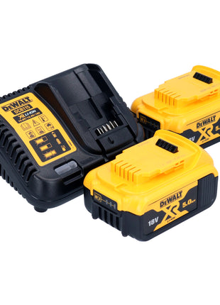 DeWalt DCG 409 P2T Meuleuse d'angle sans fil 18 V 125 mm Brushless + 2x batterie 5,0 Ah + chargeur + TSTAK