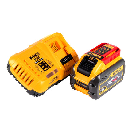 Akumulatorowa szlifierka kątowa DeWalt DCG 460 X1 54 V 230 mm + 1x akumulator 9,0 Ah + ładowarka