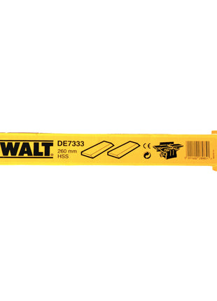 DeWalt 2x DE 7333 Cuchillas cepilladoras HSS 260 mm (4 piezas) para D27300