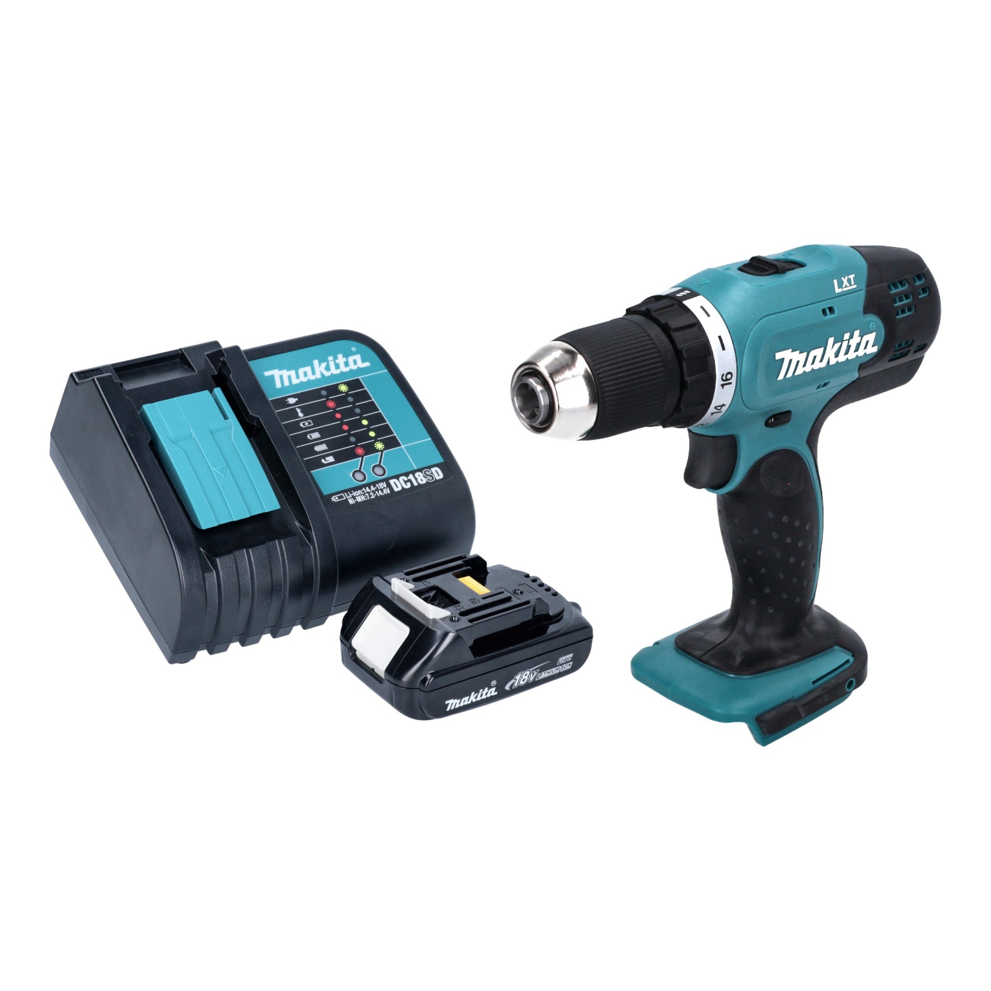 Makita DDF 453 SYX5 Akku Bohrschrauber 18 V 42 Nm 1x Akku 1 5 Ah Ladegeraet 0 - toolbrothers