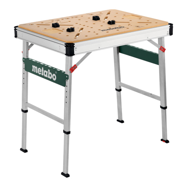 Tavolo multifunzione Metabo MWB 100 ( 626991000 ) banco da lavoro mobile robusto piano in MDF