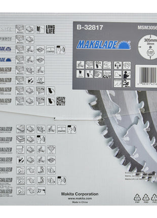 Hoja de sierra circular Makita MAKBLADE 305 x 30 x 2,3 mm 60 dientes (B-32817) para madera