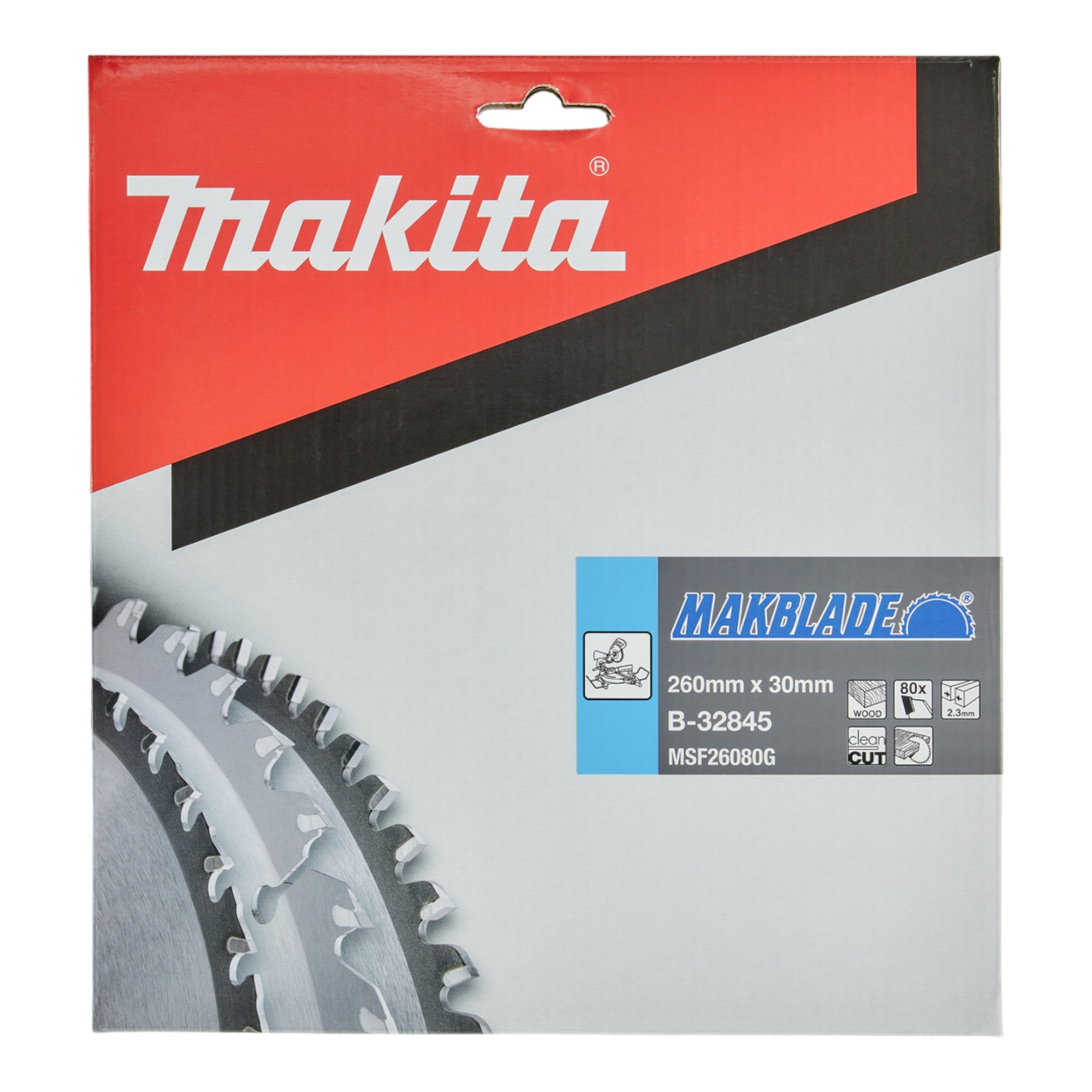 Makita MAKBLADE Kreissaegeblatt 260 x 30 x 2 3 mm 80 Zaehne B 32845 fuer Holz 2 - toolbrothers