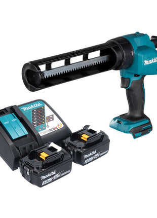 Pistola de cartuchos a batería Makita DCG 180 RF 18 V + 2x baterías 3,0 Ah + cargador