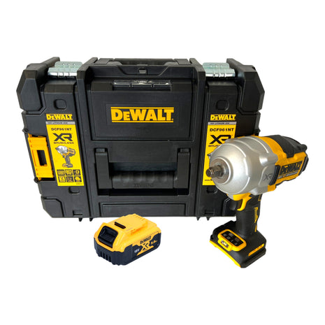 DeWalt DCF 961 NT cordless impact wrench 18 V 1632 Nm 1/2" brushless + 1x rechargeable battery 5.0 Ah + TSTAK - without charger